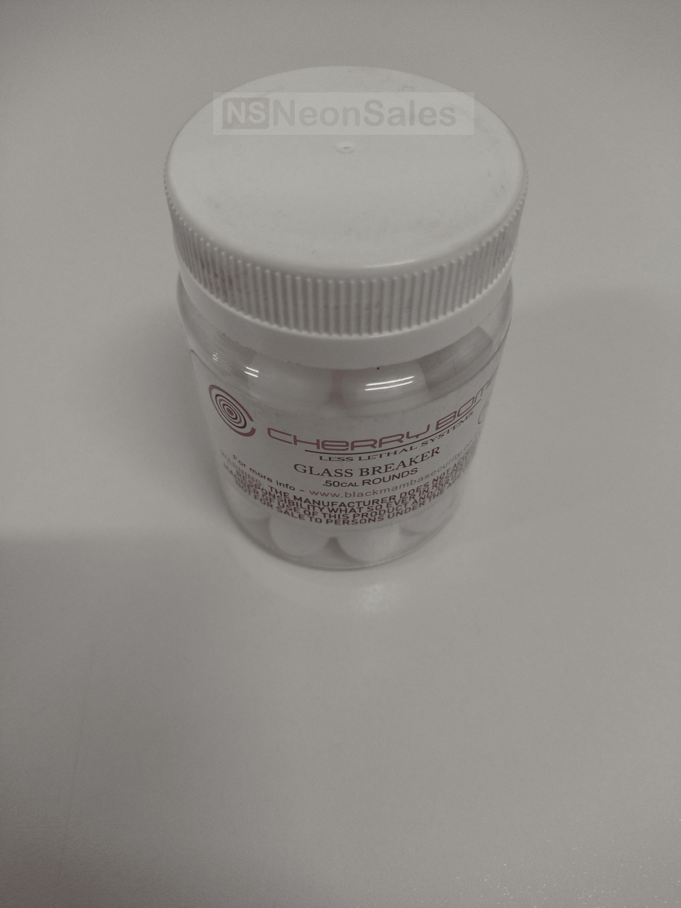 CHERRYBOMB .50 CAL SOLID ACETAL SHOT - 70's - NeonSales {{ shop.shopifyCountryName }}
