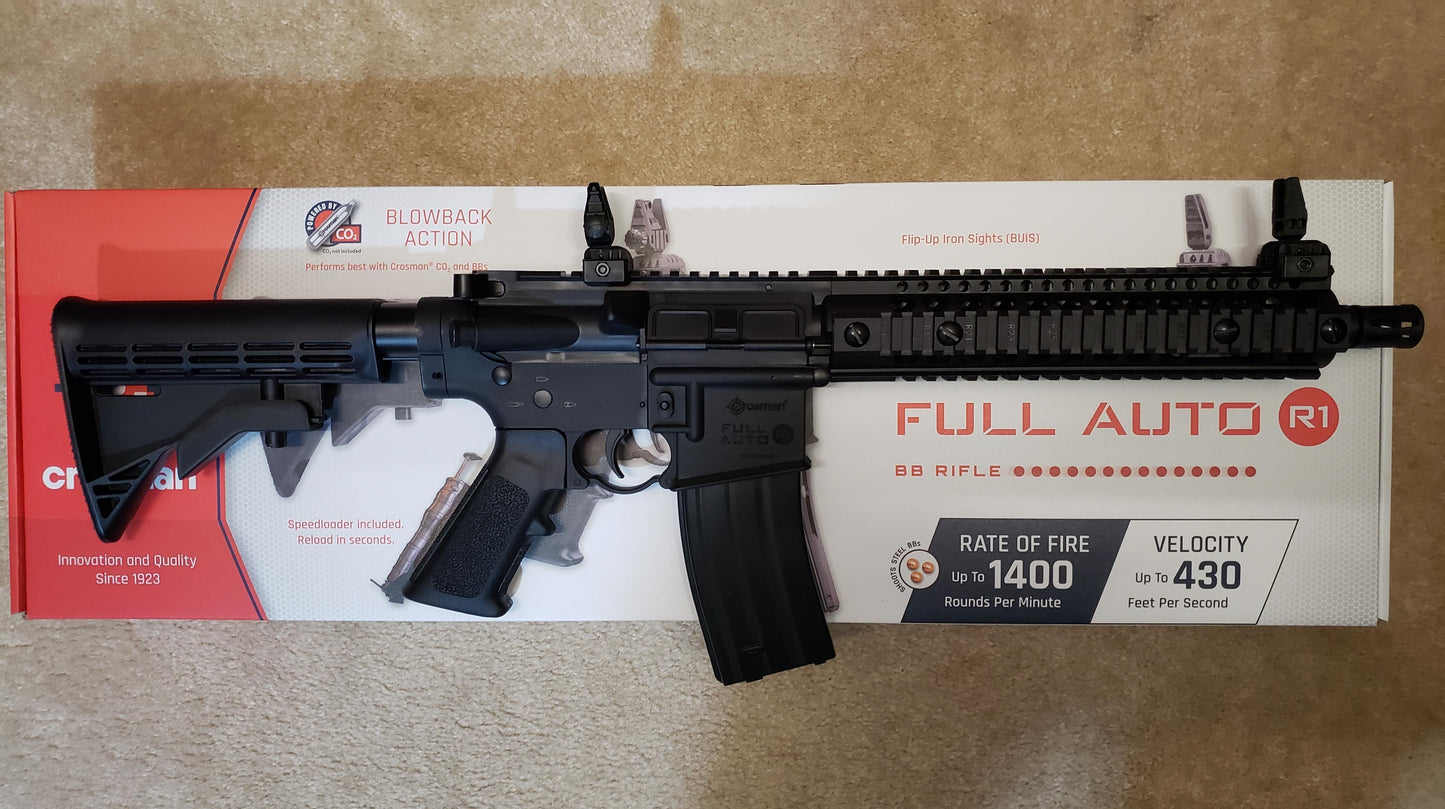 CROSMAN R1 FULL AUTO BB RIFLE+10 GAS+1500 BB'S - NeonSales {{ shop.shopifyCountryName }}