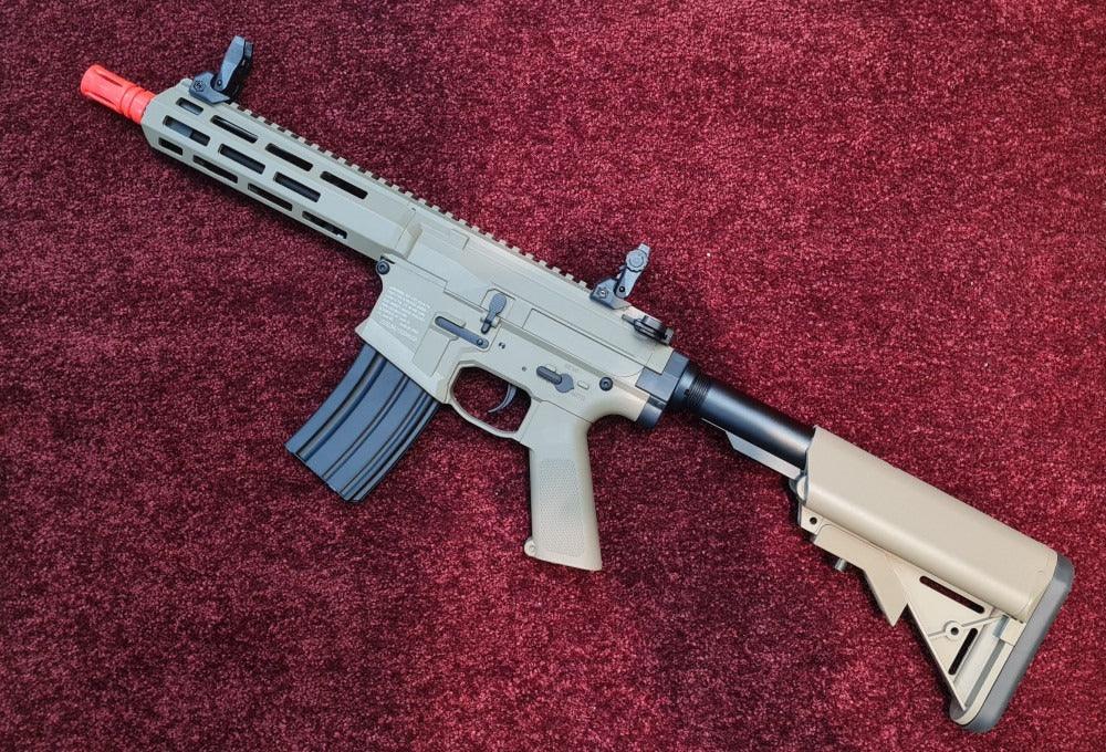 CROSMAN RIPCORD M4 AEG RIFLE (TAN) - 6MM CAL - NeonSales {{ shop.shopifyCountryName }}