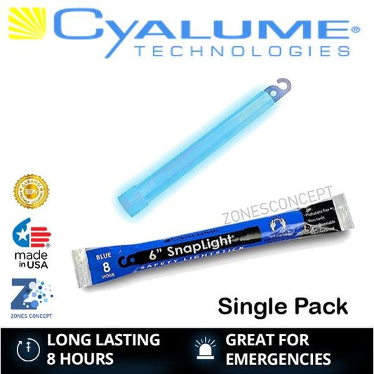 CYALUME SNAPLIGHT 6'' BLUE SAFETY LIGHT S - NeonSales {{ shop.shopifyCountryName }}