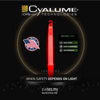 CYALUME SNAPLIGHT 6'' RED SAFETY LIGHT (12 HRS) - NeonSales {{ shop.shopifyCountryName }}