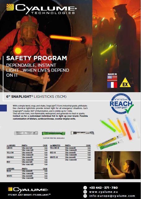 CYALUME SNAPLIGHT 6'' RED SAFETY LIGHT (12 HRS) - NeonSales {{ shop.shopifyCountryName }}