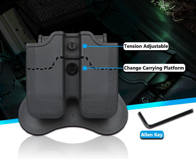 CYTAC DBL MAGAZINE POUCH FOR GLOCK - CY-MP-G3 - NeonSales {{ shop.shopifyCountryName }}