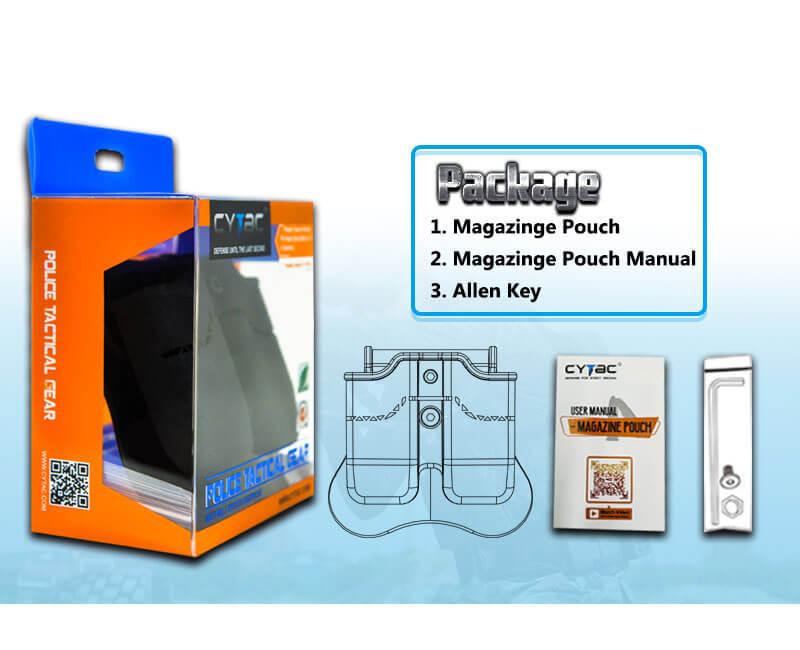 CYTAC DBL MAGAZINE POUCH FOR GLOCK - CY-MP-G3 - NeonSales {{ shop.shopifyCountryName }}