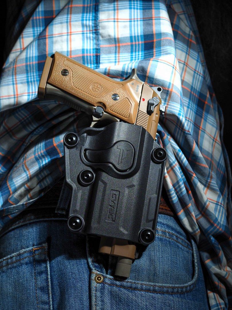 CYTAC MEGA FIT LEFT HAND UNIVERSAL HOLSTER - NeonSales {{ shop.shopifyCountryName }}