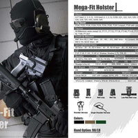 CYTAC MEGA FIT RIGHT HAND UNIVERSAL HOLSTER - NeonSales {{ shop.shopifyCountryName }}