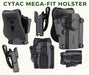 CYTAC MEGA FIT RIGHT HAND UNIVERSAL HOLSTER - NeonSales {{ shop.shopifyCountryName }}
