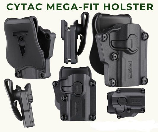 CYTAC MEGA FIT RIGHT HAND UNIVERSAL HOLSTER - NeonSales {{ shop.shopifyCountryName }}