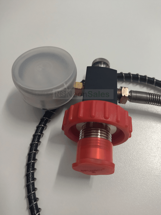 DIN SCUBA FILL STATION MKII (W/ 45MM GAUGE & HOSE) - NeonSales {{ shop.shopifyCountryName }}