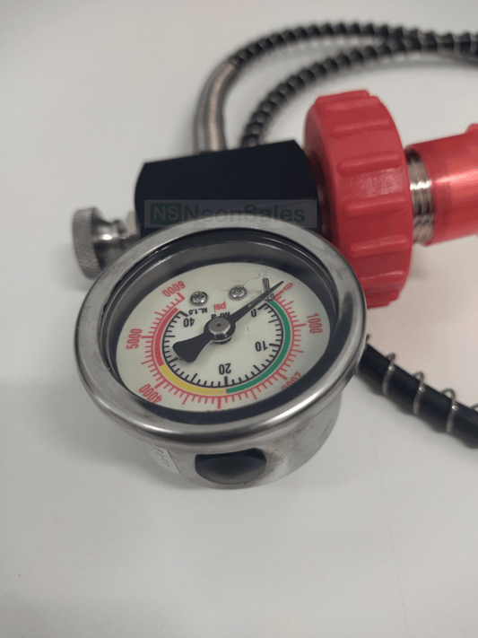 DIN SCUBA FILL STATION MKII (W/ 45MM GAUGE & HOSE) - NeonSales {{ shop.shopifyCountryName }}
