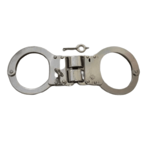 DOUBLE LINK NICKLE HANDCUFF +POUCH - NeonSales {{ shop.shopifyCountryName }}