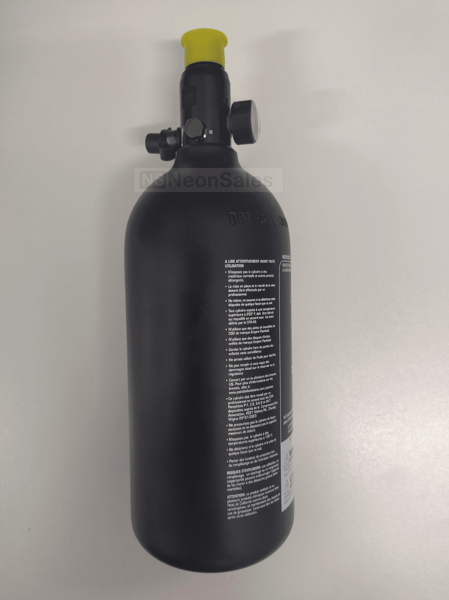 EMPIRE 48CI 3000PSI PAINTBALL TANK - NeonSales {{ shop.shopifyCountryName }}