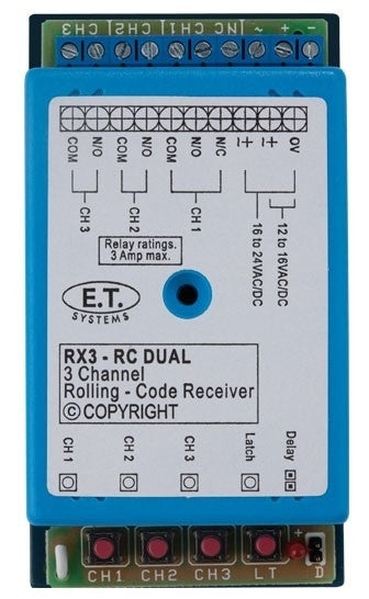 ET 434MHZ RECEIVER - 3 CHANNEL - NeonSales {{ shop.shopifyCountryName }}