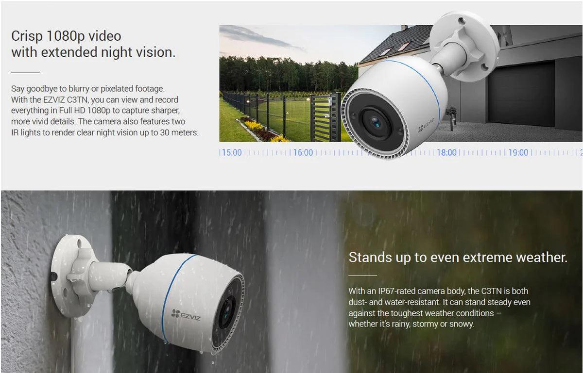EZVIZ 1080P C3TN 2.8MM SMART BULLET CAMERA - NeonSales {{ shop.shopifyCountryName }}