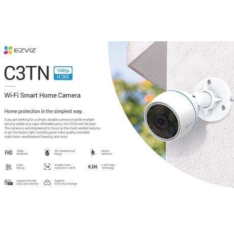 EZVIZ 1080P C3TN 2.8MM SMART BULLET CAMERA - NeonSales {{ shop.shopifyCountryName }}