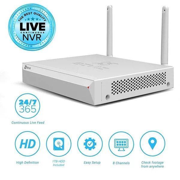 EZVIZ 8Ch 4HUSKY 1080P WITH 1TB NVR WIRELESS KIT NeonSales