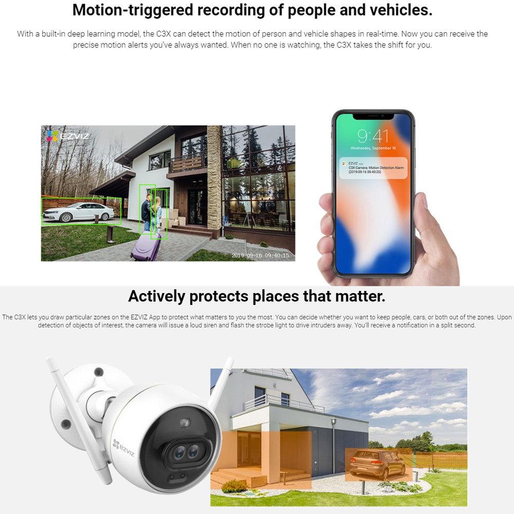 EZVIZ C3X OUTDOOR WIFI BULLET CAMERA 1080P 2.8MM - NeonSales South Africa