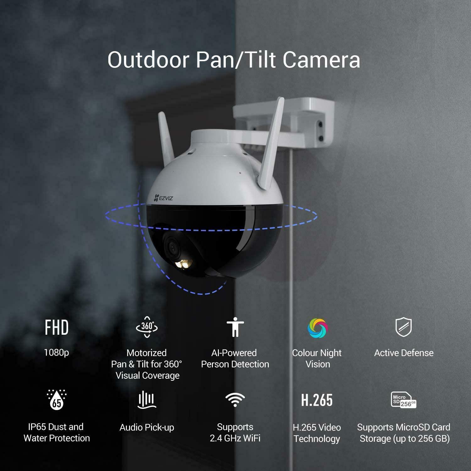 EZVIZ C8C PTZ 1080P SMART HOME CAMERA 4MM - NeonSales {{ shop.shopifyCountryName }}