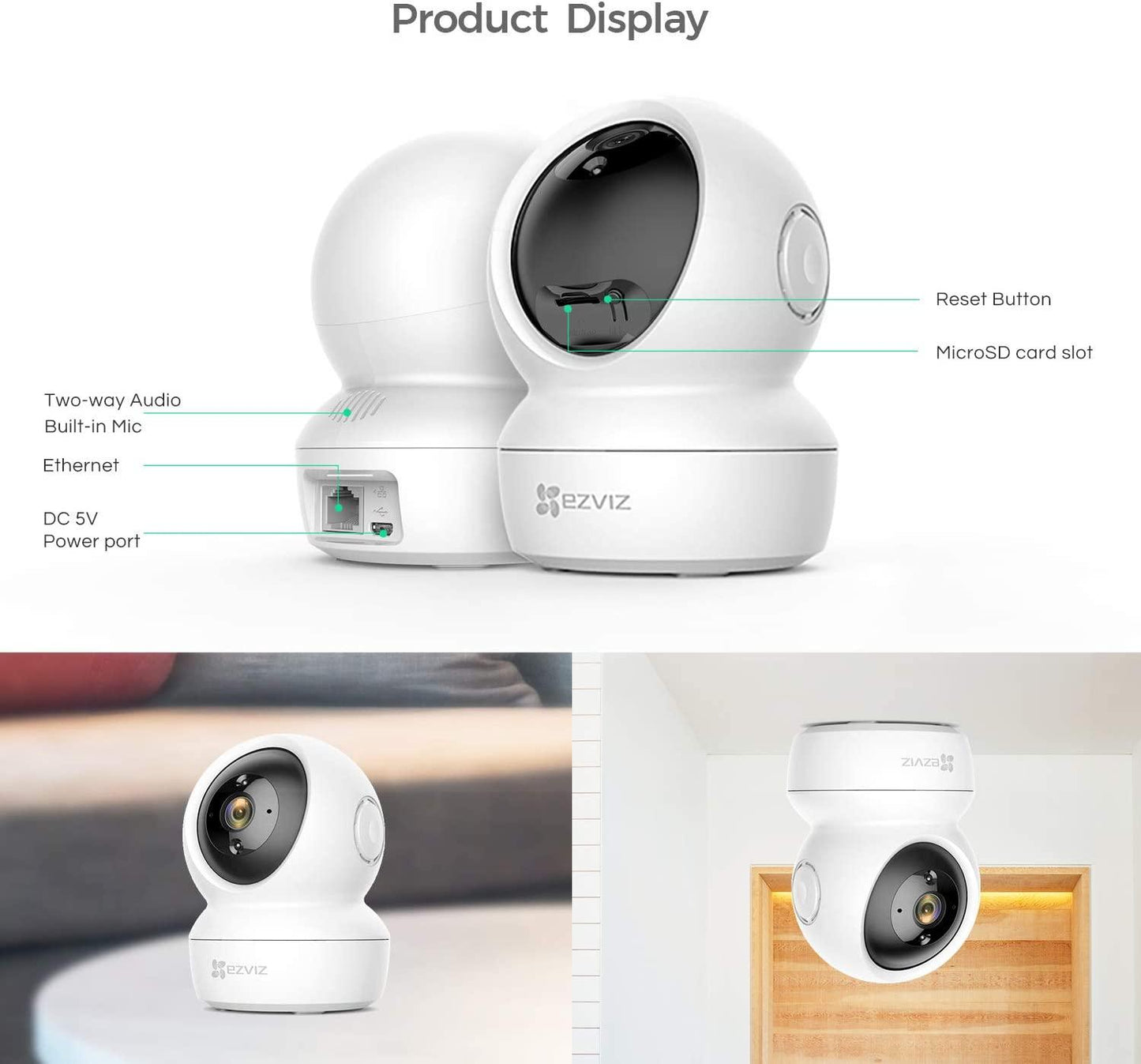 EZVIZ TY1 1080P SMART HOME CAMERA - NeonSales {{ shop.shopifyCountryName }}