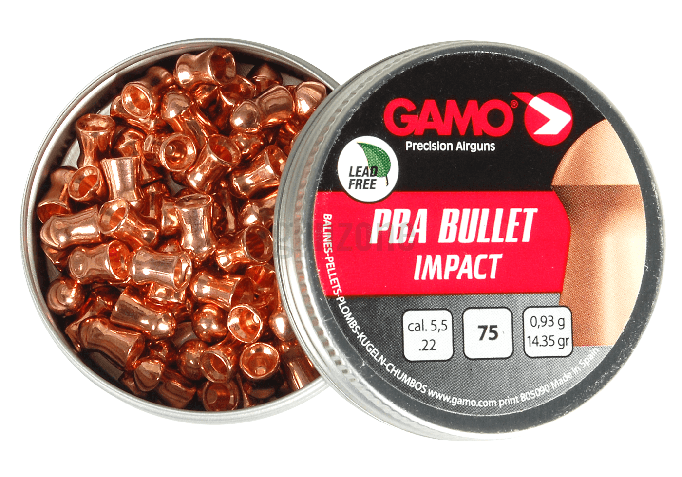 GAMO 5.5MM PBA IMPACT 14.35GR- 75'S - NeonSales South Africa