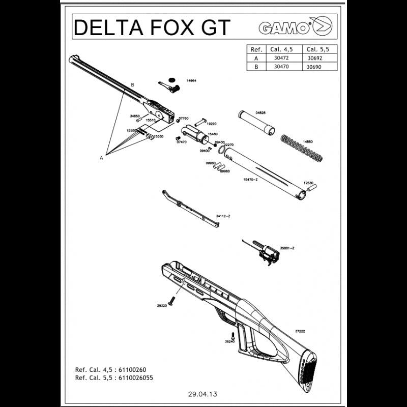 GAMO AIR RIFLE DELTA FOX GT 4.5MM - NeonSales South Africa