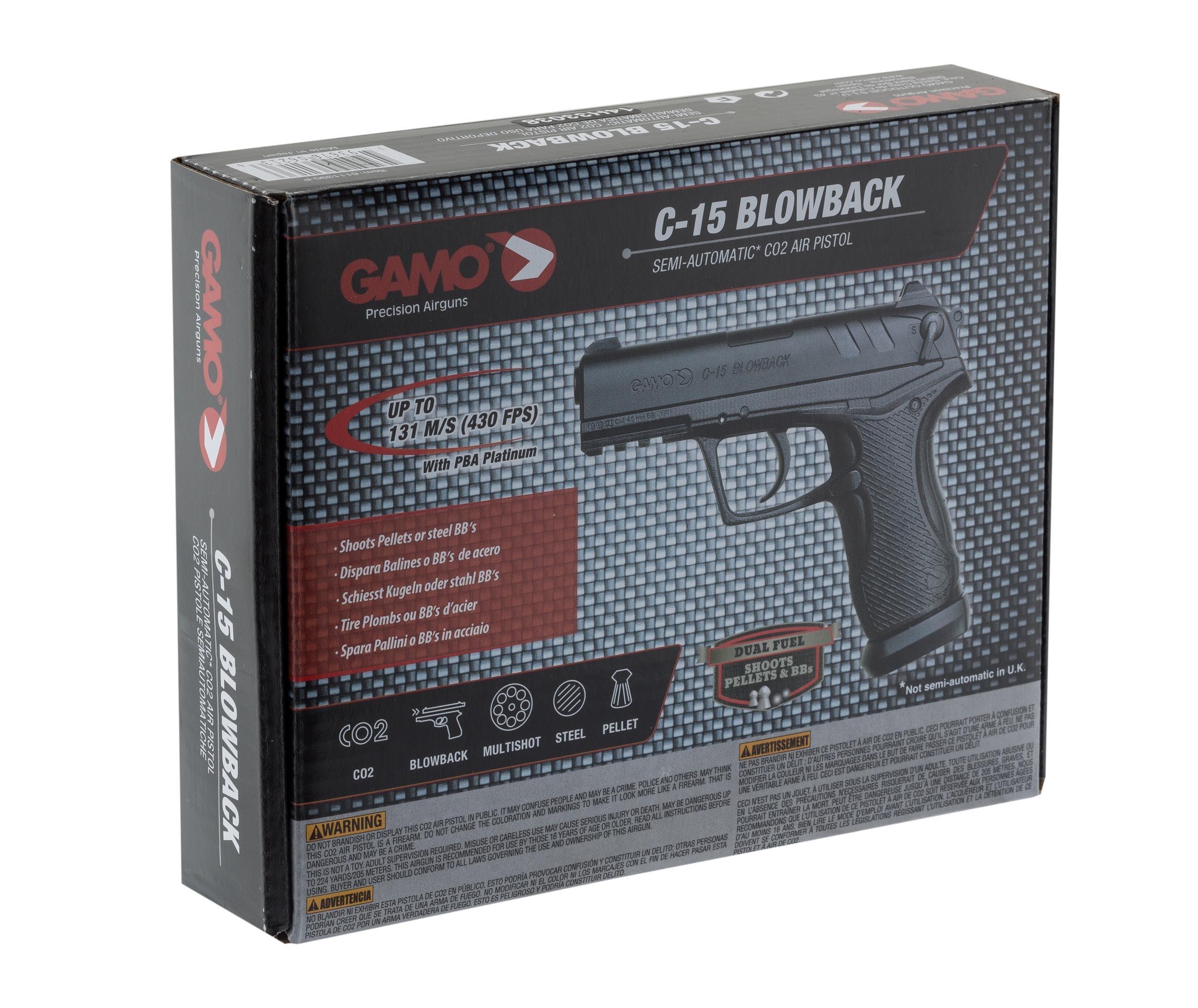 GAMO C15 CO2 PISTOL .177 - DUAL FED - NeonSales {{ shop.shopifyCountryName }}