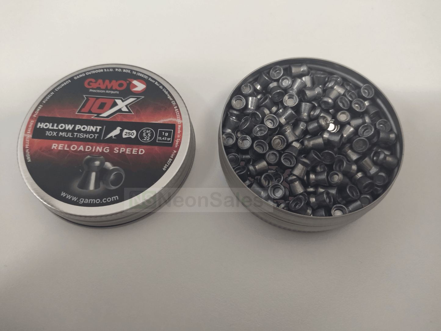 GAMO HOLLOWPOINT PELLETS .22 (15.43GR) - 250's - NeonSales {{ shop.shopifyCountryName }}