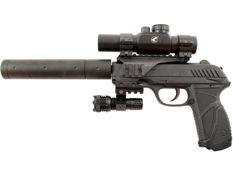 GAMO PT-85 CO2 PELLET PISTOL TACTICAL KIT .177 - NeonSales {{ shop.shopifyCountryName }}