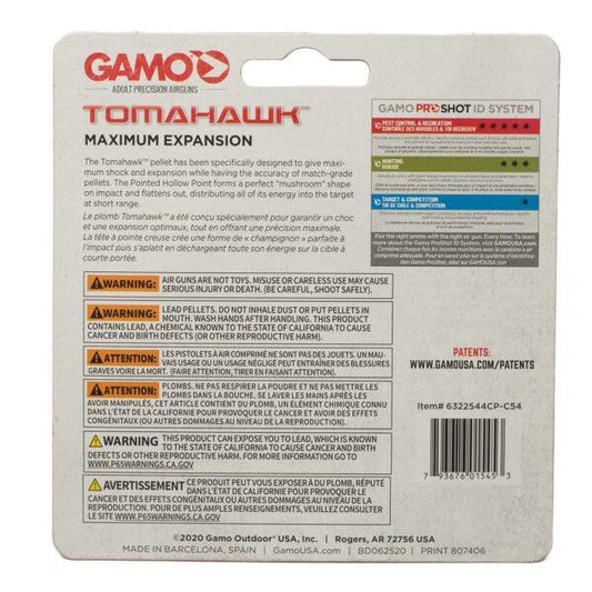GAMO TOMAHAWK EXPANSION .177 (7.56GR) - 750's - NeonSales {{ shop.shopifyCountryName }}
