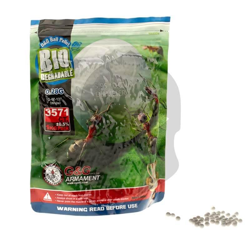 G&G ARMAMENT BIO-DEGRADABLE BB's (0.28G) - 3570's - NeonSales {{ shop.shopifyCountryName }}