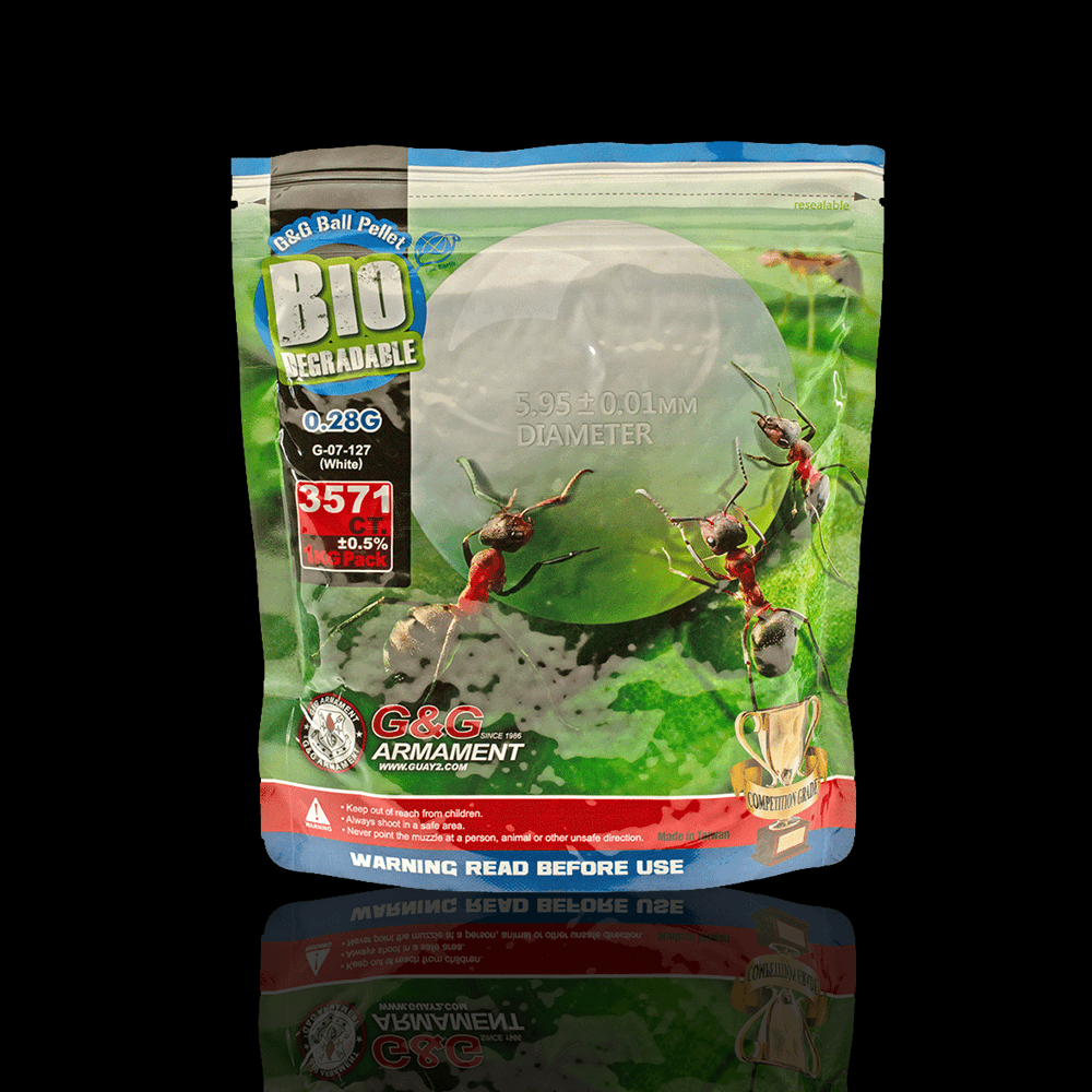 G&G ARMAMENT BIO-DEGRADABLE BB's (0.28G) - 3570's - NeonSales {{ shop.shopifyCountryName }}