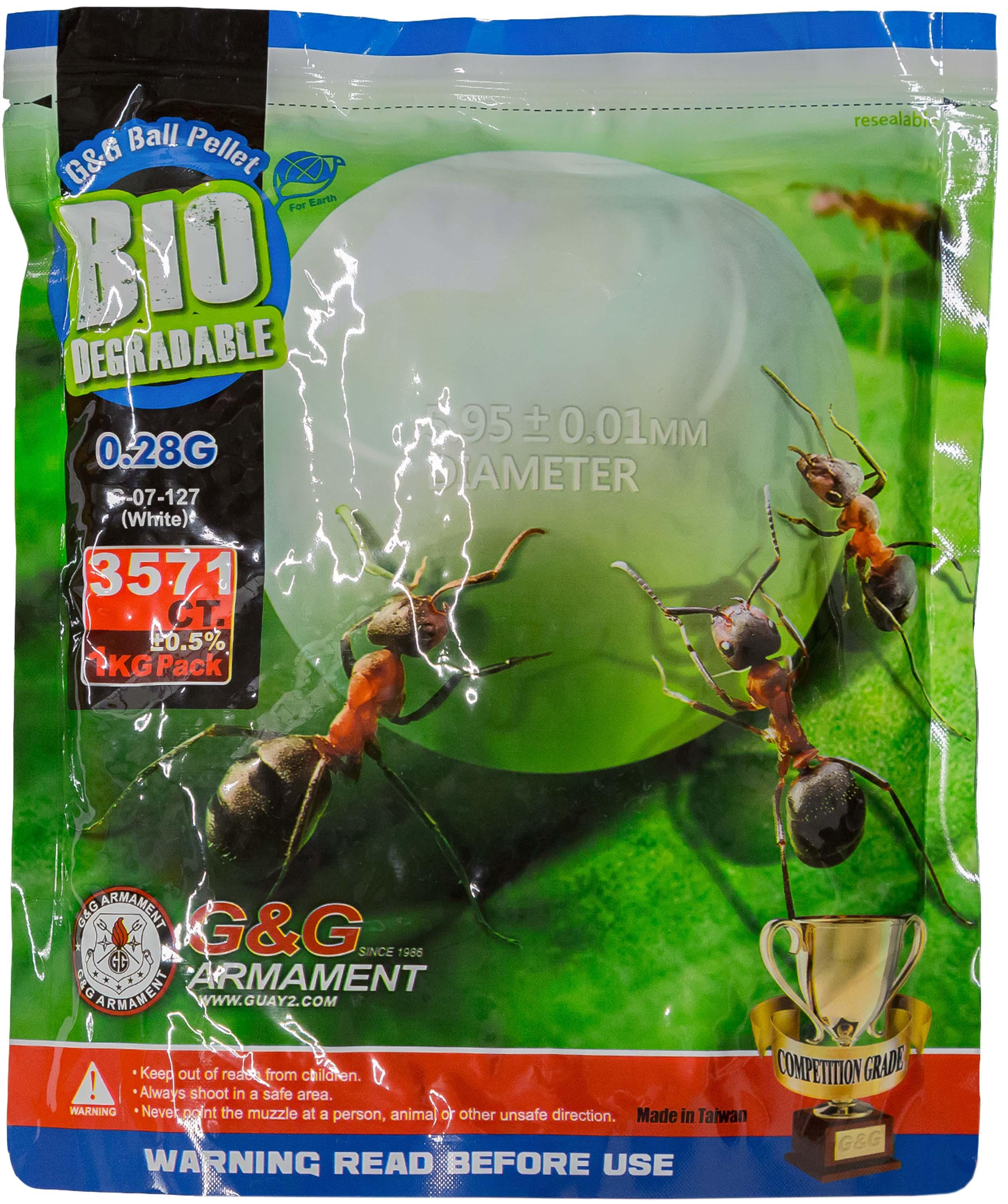 G&G ARMAMENT BIO-DEGRADABLE BB's (0.28G) - 3570's - NeonSales {{ shop.shopifyCountryName }}