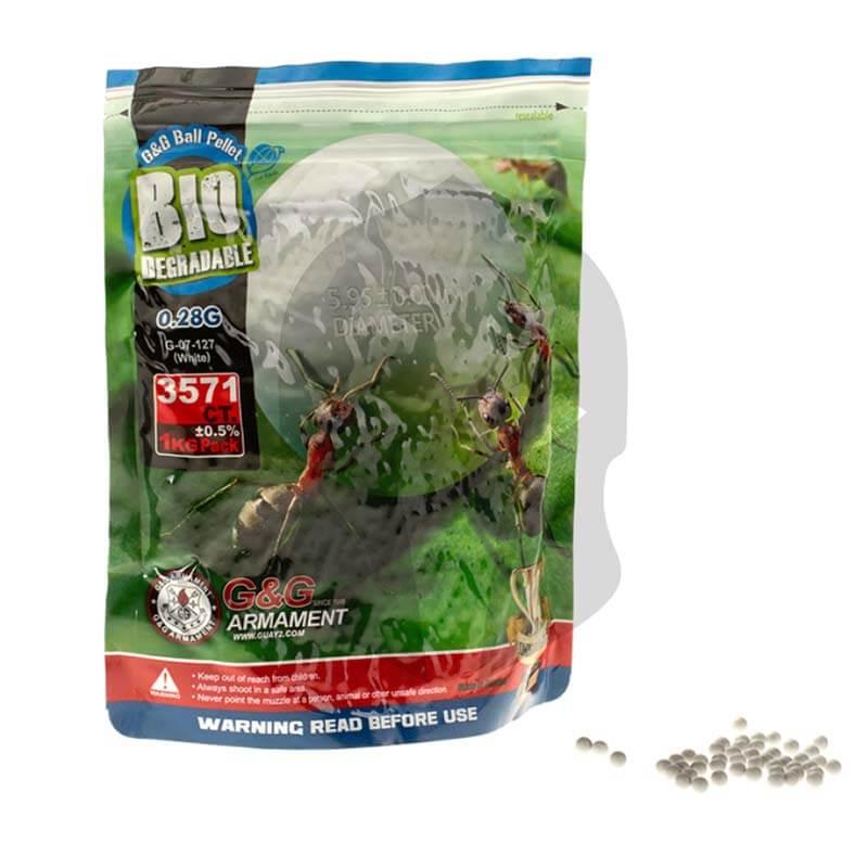 G&G ARMAMENT BIO-DEGRADABLE BB's (0.28G) - 3570's - NeonSales South Africa