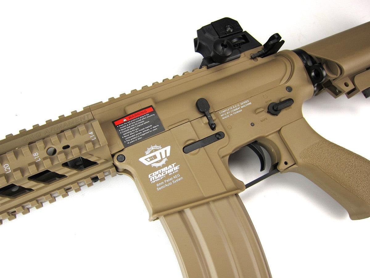 G&G ARMAMENT CM-16 RAIDER M4 MARKER (TAN), 6MM CAL - NeonSales {{ shop.shopifyCountryName }}