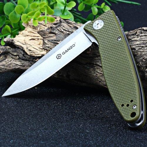GANZO G728-GR FOLDING KNIFE - OD - NeonSales {{ shop.shopifyCountryName }}
