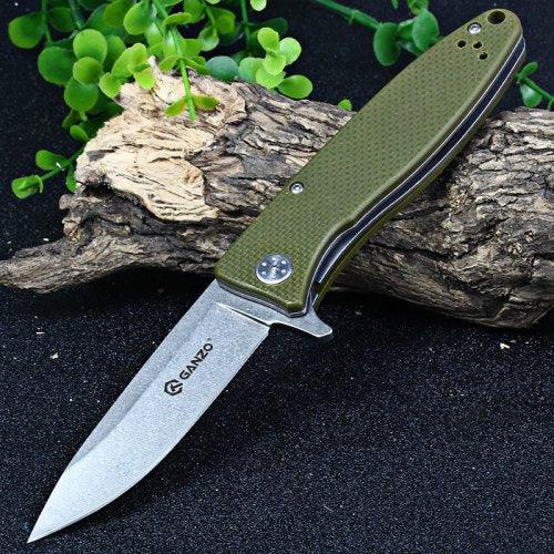 GANZO G728-GR FOLDING KNIFE - OD - NeonSales {{ shop.shopifyCountryName }}