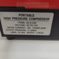 GX RED 4500 PSI PCP MINI COMPRESSOR, 12V/220V - NeonSales {{ shop.shopifyCountryName }}