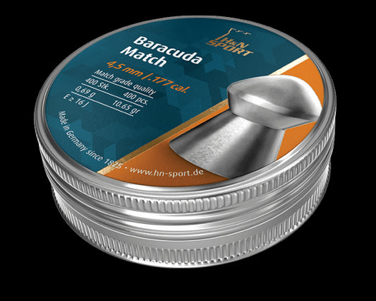 H&N 4.5MM BARACUDA MATCH 10.65GR - 400'S - NeonSales {{ shop.shopifyCountryName }}