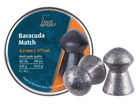 H&N 4.5MM BARACUDA MATCH 10.65GR - 400'S - NeonSales {{ shop.shopifyCountryName }}