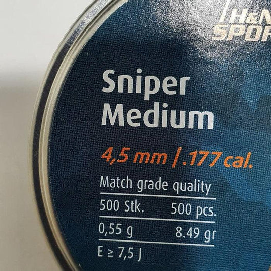 H&N 4.5MM SNIPER MEDIUM 8.49GR - 500'S - NeonSales {{ shop.shopifyCountryName }}
