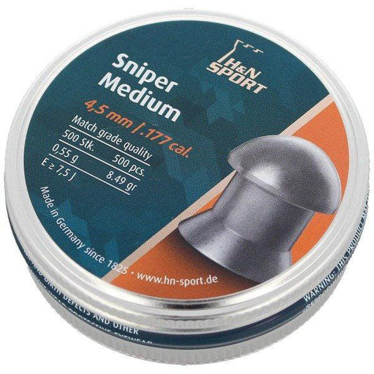 H&N 4.5MM SNIPER MEDIUM 8.49GR - 500'S - NeonSales {{ shop.shopifyCountryName }}