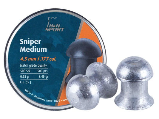H&N 4.5MM SNIPER MEDIUM 8.49GR - 500'S - NeonSales {{ shop.shopifyCountryName }}