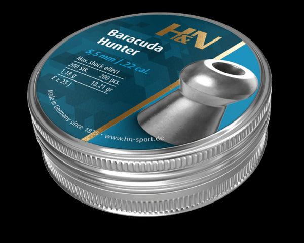 H&N 5.5MM BARACUDA HUNTER 18.21GR - 200'S - NeonSales {{ shop.shopifyCountryName }}