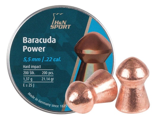 H&N 5.5MM BARACUDA POWER 21.14GR - 200'S - NeonSales {{ shop.shopifyCountryName }}