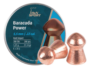 H&N 5.5MM BARACUDA POWER 21.14GR - 200'S - NeonSales South Africa