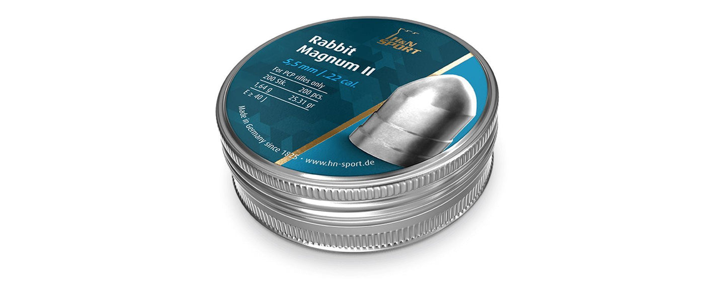 H&N 5.5MM RABBIT MAGNUM II 25.31GR- 200'S - NeonSales {{ shop.shopifyCountryName }}