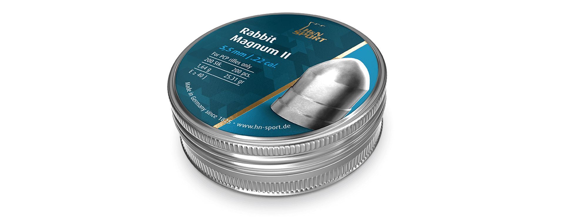 H&N 5.5MM RABBIT MAGNUM II 25.31GR- 200'S - NeonSales {{ shop.shopifyCountryName }}