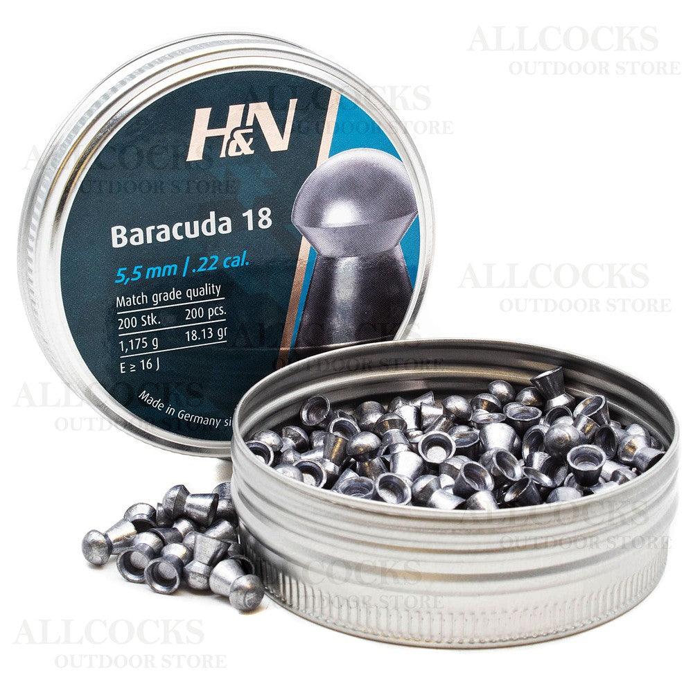 H&N BARACUDA 18 .22 CAL, 18.13GR - 200's - NeonSales {{ shop.shopifyCountryName }}