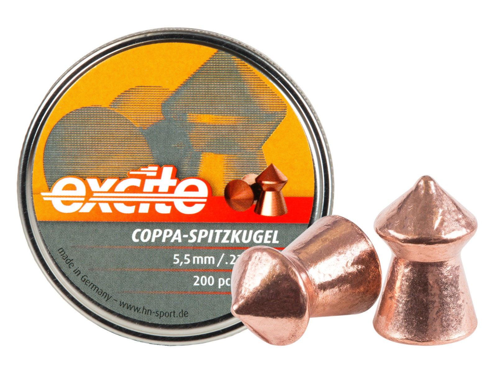 H&N EXCITE COPPA-SPITZKUGEL .22 (16.05GR) - 200'S - NeonSales {{ shop.shopifyCountryName }}