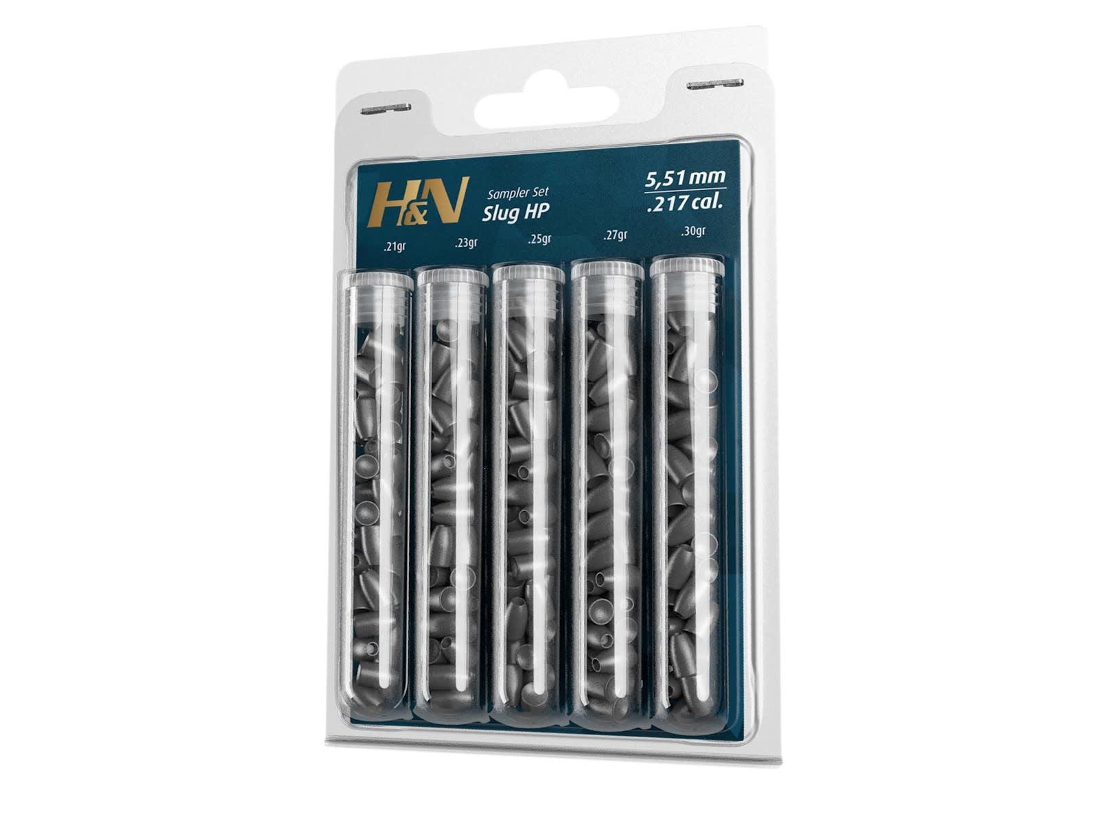 H&N SLUG HP SAMPLER PACK .217 (30's) - 5 VIALS - NeonSales {{ shop.shopifyCountryName }}
